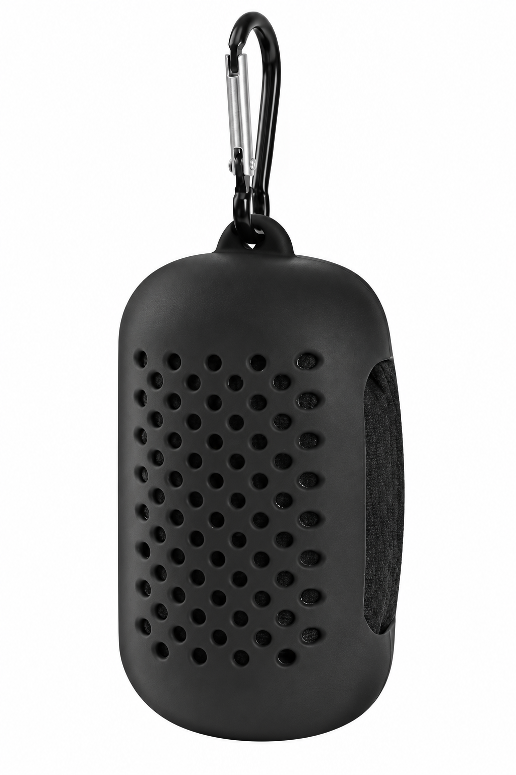 Pickleball Cooling Towel - Quick-Dry Microfiber with Carabiner Case, Black