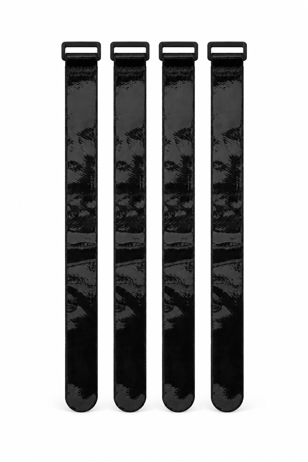 Pickleball Gear Straps - Anti-Slip Cinch Straps, 4-Pack, Black